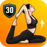 pilates workout at home android application logo